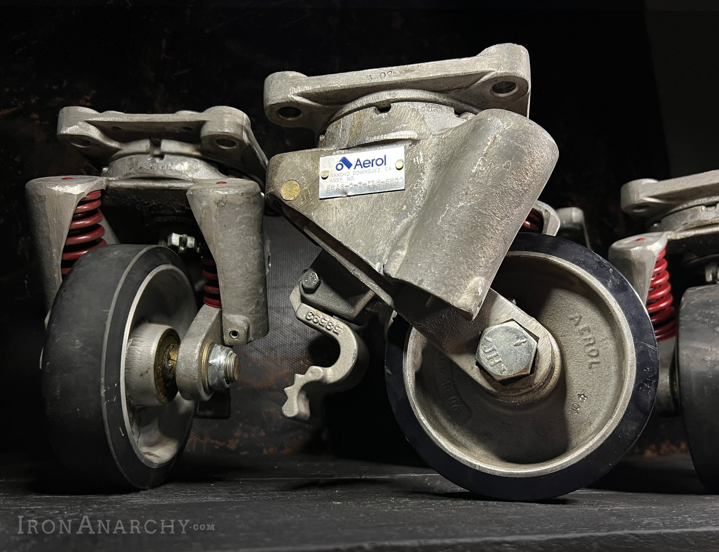 Vintage Heavy Duty Aerol Industrial Kitchen Island Caster Wheels